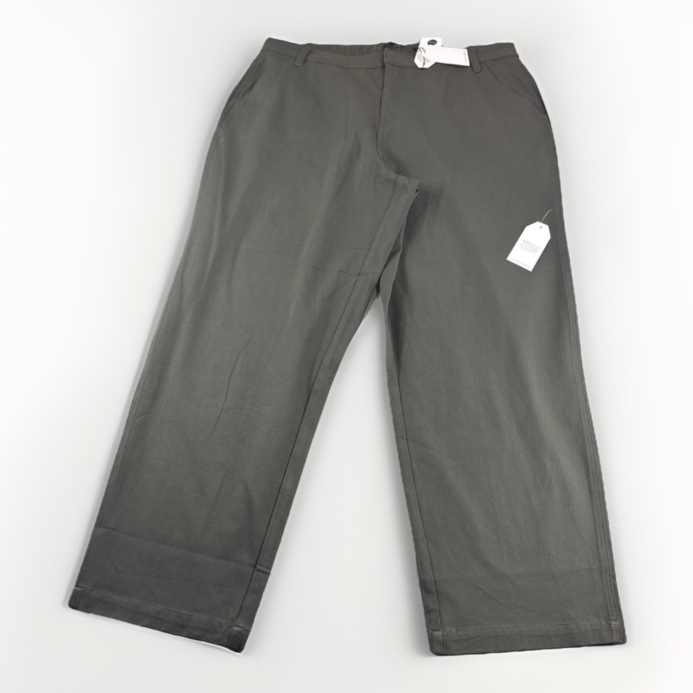 Universal Standard Pants Womens M 40x31 Green Pockets Slacks Chinos Trousers NEW